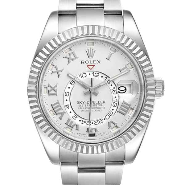 Rolex Sky-dweller 326939-72419 41MM Silver Dial Silver-tone Case