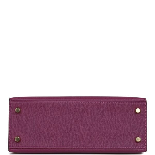 a8118f178d383cc278e3d8051f24ab19 Hermès Special Order (HSS) Kelly Sellier 25 Anemone Verso Epsom Gold Hardware