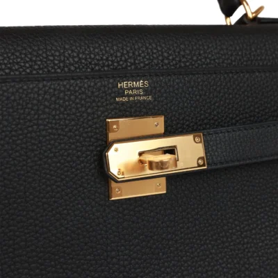 a8a1b9eb40ef57af690a78c2e9da8799 Hermès Kelly Retourne 32 Black Togo Gold Hardware