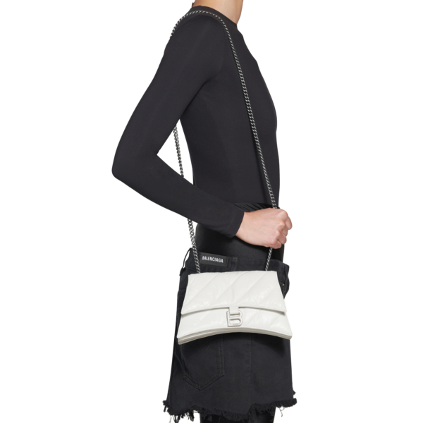 a8b8832d7b517ee5ed1a5ff0dca833a5 WOMEN'S CRUSH XS CHAIN BAG QUILTED IN OPTIC WHITE