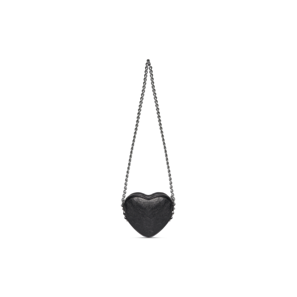 a8e5b5c3bb11a00386b14eb1dee4c478 WOMEN'S LE CAGOLE HEART MINI BAG IN BLACK