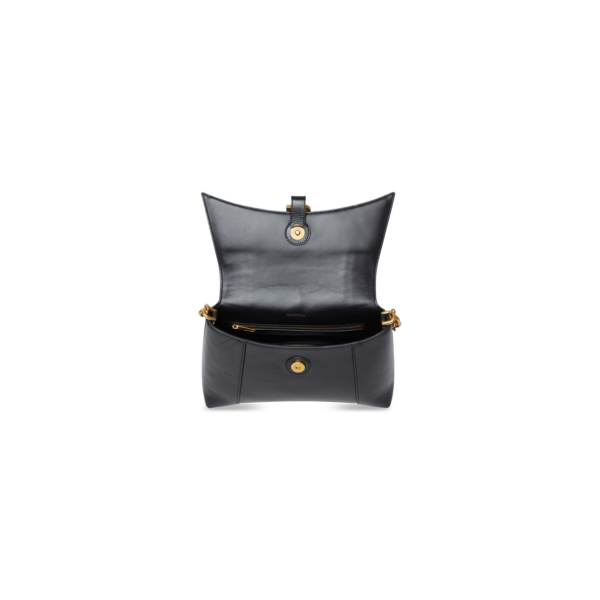 WOMEN'S DOWNTOWN SMALL SHOULDER BAG WITH CHAIN IN BLACK