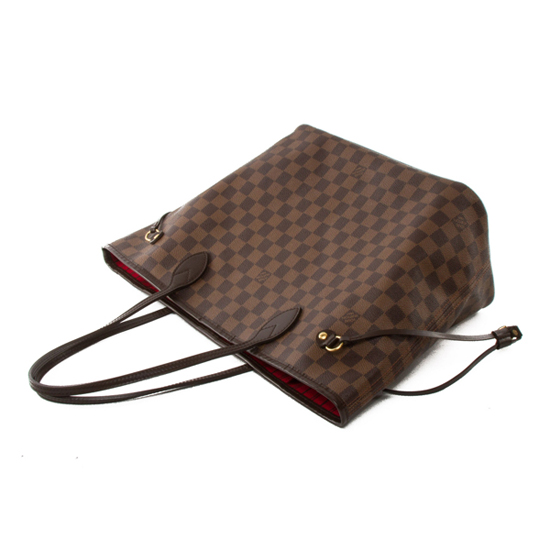 路易威登 N51105 Neverfull MM 棋盘格 Ebene 帆布 肩背包