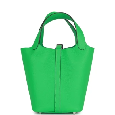 Hermès Picotin Lock 18 Vert Comics Clemence Palladium Hardware