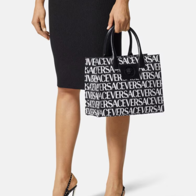VERSACE ALLOVER TOTE BAG