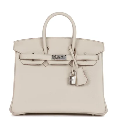 aa6eac77e9e7f462f63a4a0760152794 Hermès Birkin 25 Beton Togo Palladium Hardware