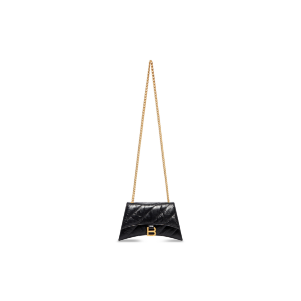 WOMEN'S CRUSH XS CHAIN BAG QUILTED IN BLACK