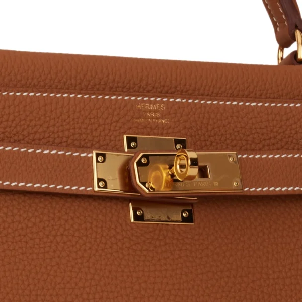 Hermès Kelly Retourne 28 Gold Togo Gold Hardware