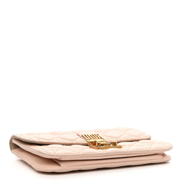 abf5adfdfbedfb0d23cda91b9c26ca34 CHRISTIAN DIOR Lambskin Cannage Large Dioraddict Flap Rose Poudre