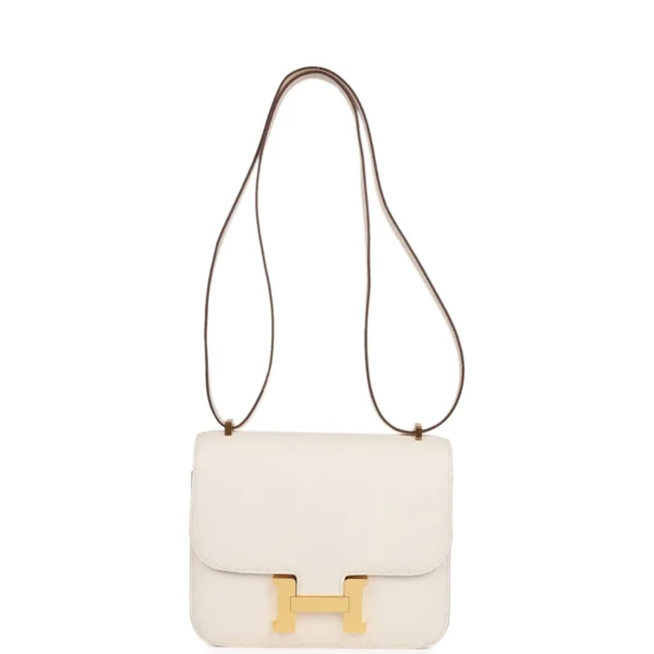 Hermès Constance 18 Nata Chevre Mysore Gold Hardware