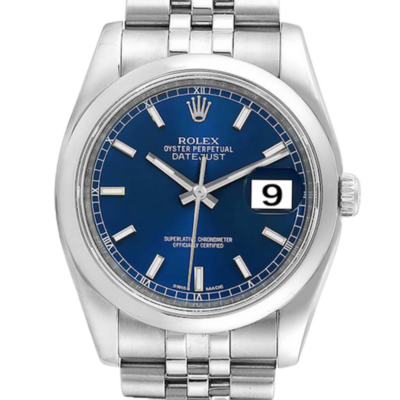 Rolex Datejust 116200BLSJ 36MM Blue Dial Silver-tone Case