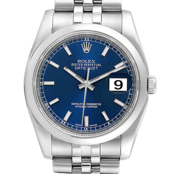 Rolex Datejust 116200BLSJ 36MM Blue Dial Silver-tone Case