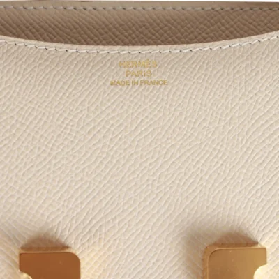 Hermès Constance 1-18 Craie Epsom Gold Hardware