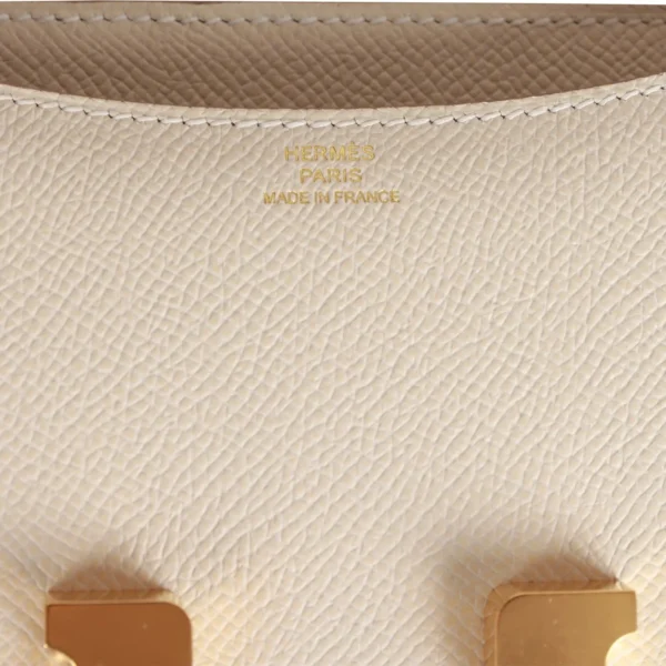 Hermès Constance 1-18 Craie Epsom Gold Hardware
