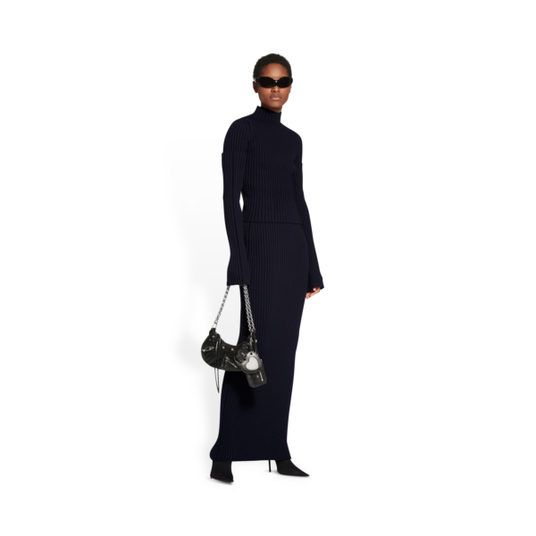 WOMEN'S LE CAGOLE XS SHOULDER BAG WITH CHAIN IN BLACK