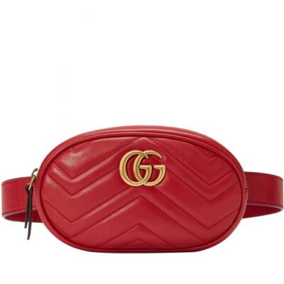 Gucci GG Marmont Matelasse Leather Belt Bag 476434
