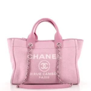 CHANEL Deauville NM Tote Fibres mélangées Petite
