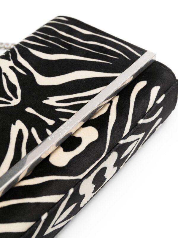 حقيبة صغيرة YSL Crossbody بلون Zebra Print