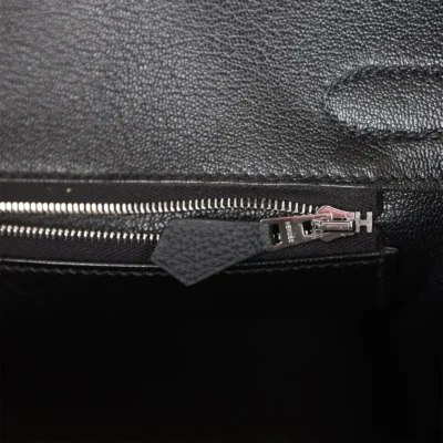 حقيبة Hermès Birkin 30 أسود توغو إكسسوارات معدنية بلاديوم