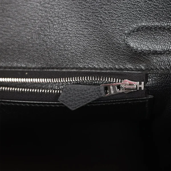 حقيبة Hermès Birkin 30 أسود توغو إكسسوارات معدنية بلاديوم