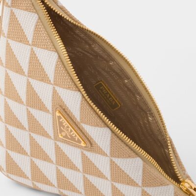ad9dce2aecd177705031bc6dd4772746 Embroidered fabric mini-bag - Beige/Chalk White