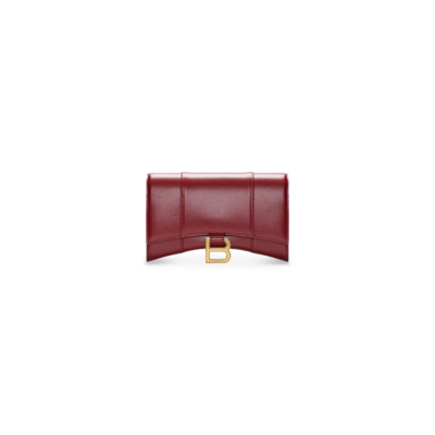 WOMEN'S HOURGLASS WALLET ON CHAIN BOX IN RED
