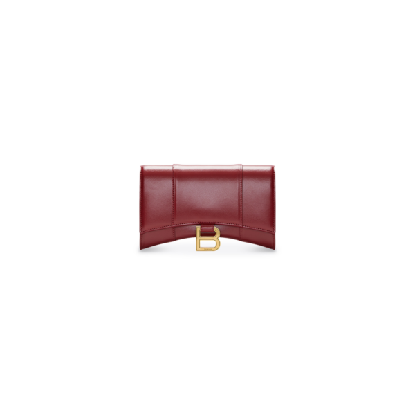 WOMEN'S HOURGLASS WALLET ON CHAIN BOX IN RED