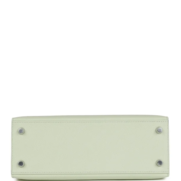 Hermès Kelly Sellier 25 Vert Fizz Epsom Palladium Hardware