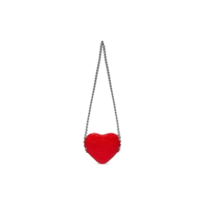 WOMEN'S LE CAGOLE HEART MINI BAG IN RED