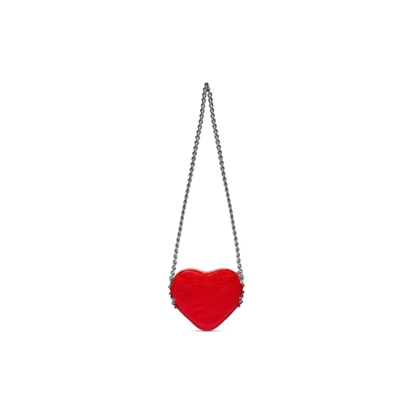 WOMEN'S LE CAGOLE HEART MINI BAG IN RED