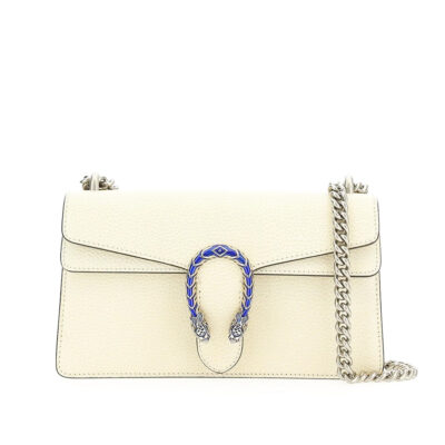 Gucci Dionysus Small Shoulder Bag in White Leather
