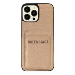 Balenciaga Leather iPhone Wallet Case