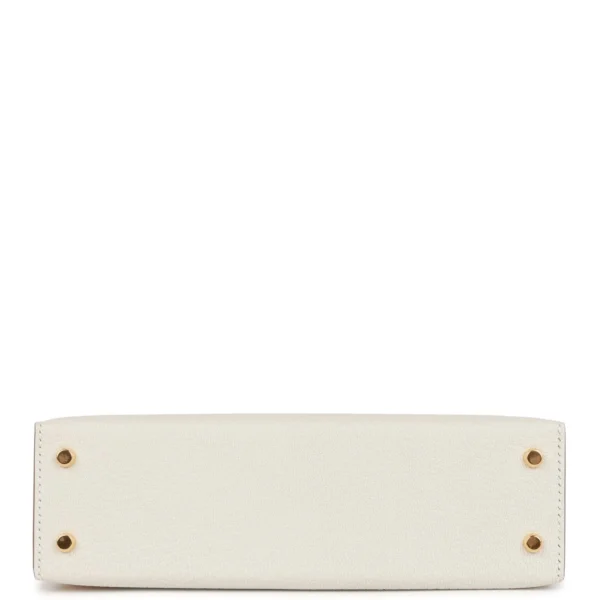 b0a6ead35e2662b087db8df9d403e2c6 Hermès Kelly Sellier 20 Mushroom Chèvre Gold Hardware