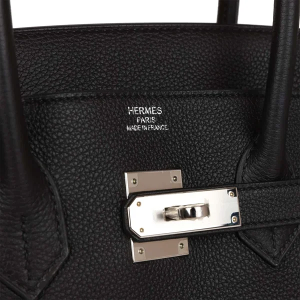 حقيبة Hermès Birkin 35 أسود توغو إكسسوارات معدنية بلاديوم