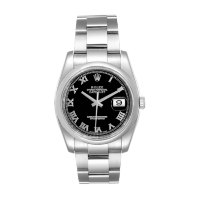 Rolex Datejust 116200BKRO 36MM Black Dial Silver-tone Case