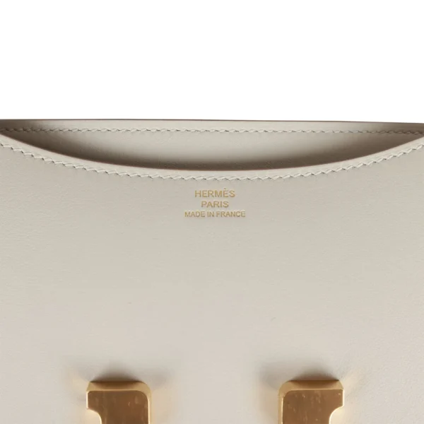 Hermès Constance 18 Gris Perle Swift Gold Hardware