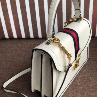 Gucci Ophidia Small Top Handle Bag With Web 652683