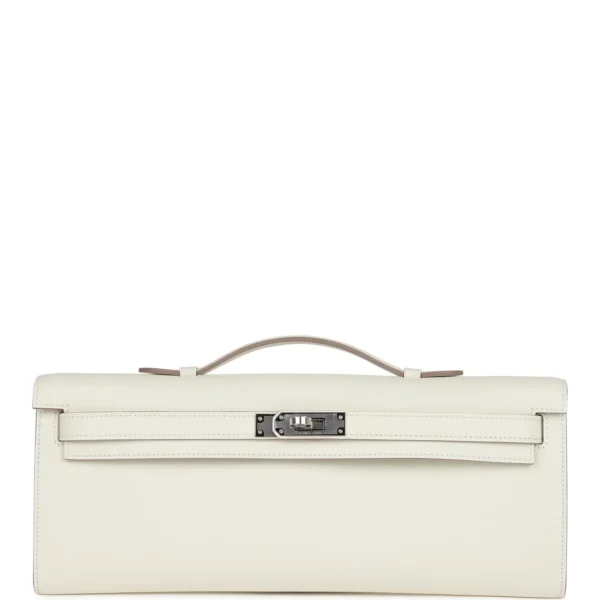 Hermès Kelly Cut Mushroom Swift Palladium Hardware