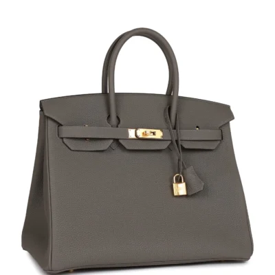 Hermès Birkin 35 Gris Meyer Togo Gold Hardware