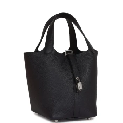 Hermès Picotin Lock 18 Caban Clemence Palladium Hardware