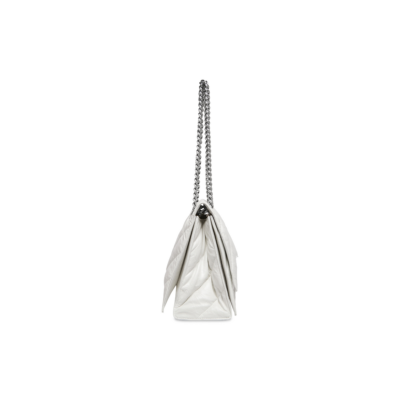 WOMEN'S CRUSH MEDIUM CHAIN BAG QUILTED IN OPTIC WHITE