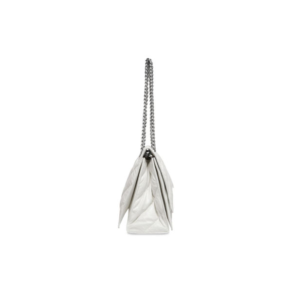 WOMEN'S CRUSH MEDIUM CHAIN BAG QUILTED IN OPTIC WHITE
