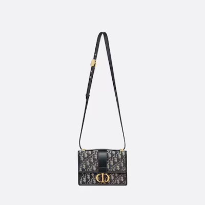 SMALL 30 MONTAIGNE BAG Blue Dior Oblique Jacquard