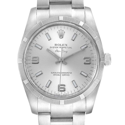 b243b839f9214e51f53c11e1867e1bf2 Rolex Air-king 114210SSO 36MM Silver Dial Silver-tone Case
