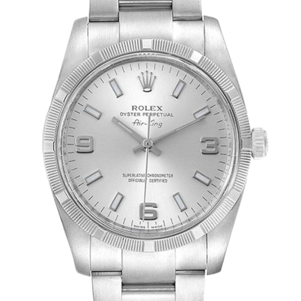 b243b839f9214e51f53c11e1867e1bf2 Rolex Air-king 114210SSO 36MM Silver Dial Silver-tone Case