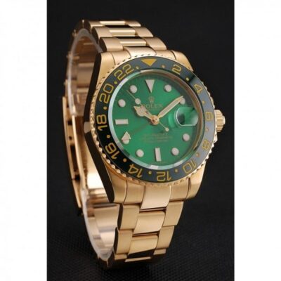 b25d9933c21905fa15dc0074f5419bd7 ساعة رجالية رولكس GMT Master II 1453750 مينا باللون الأخضر