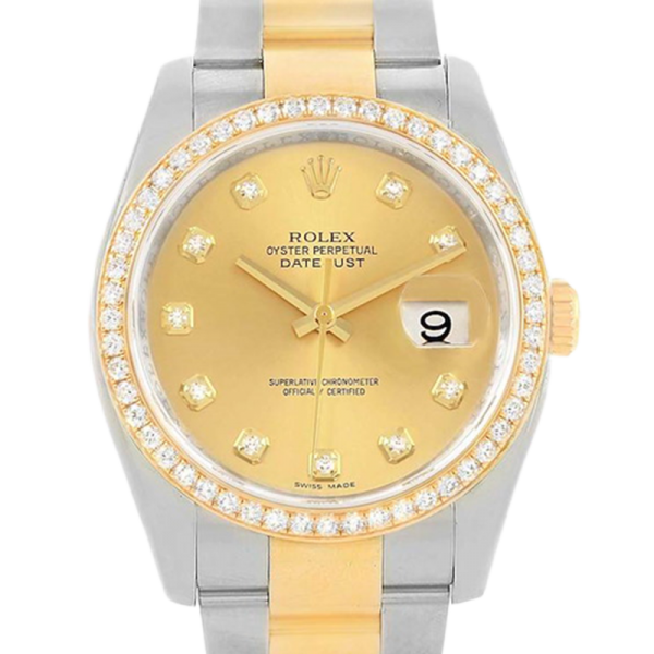 Rolex Datejust 116243CDO 36MM Champagne Dial Silver-tone Case