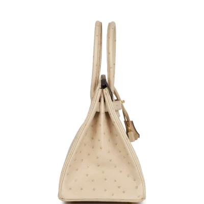 Hermès Birkin 30 Parchemin Ostrich Gold Hardware
