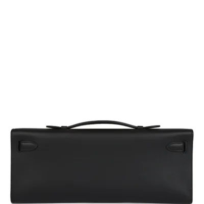 Hermès Kelly Cut Black Swift Gold Hardware
