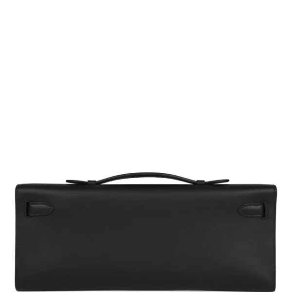 Hermès Kelly Cut Black Swift Gold Hardware
